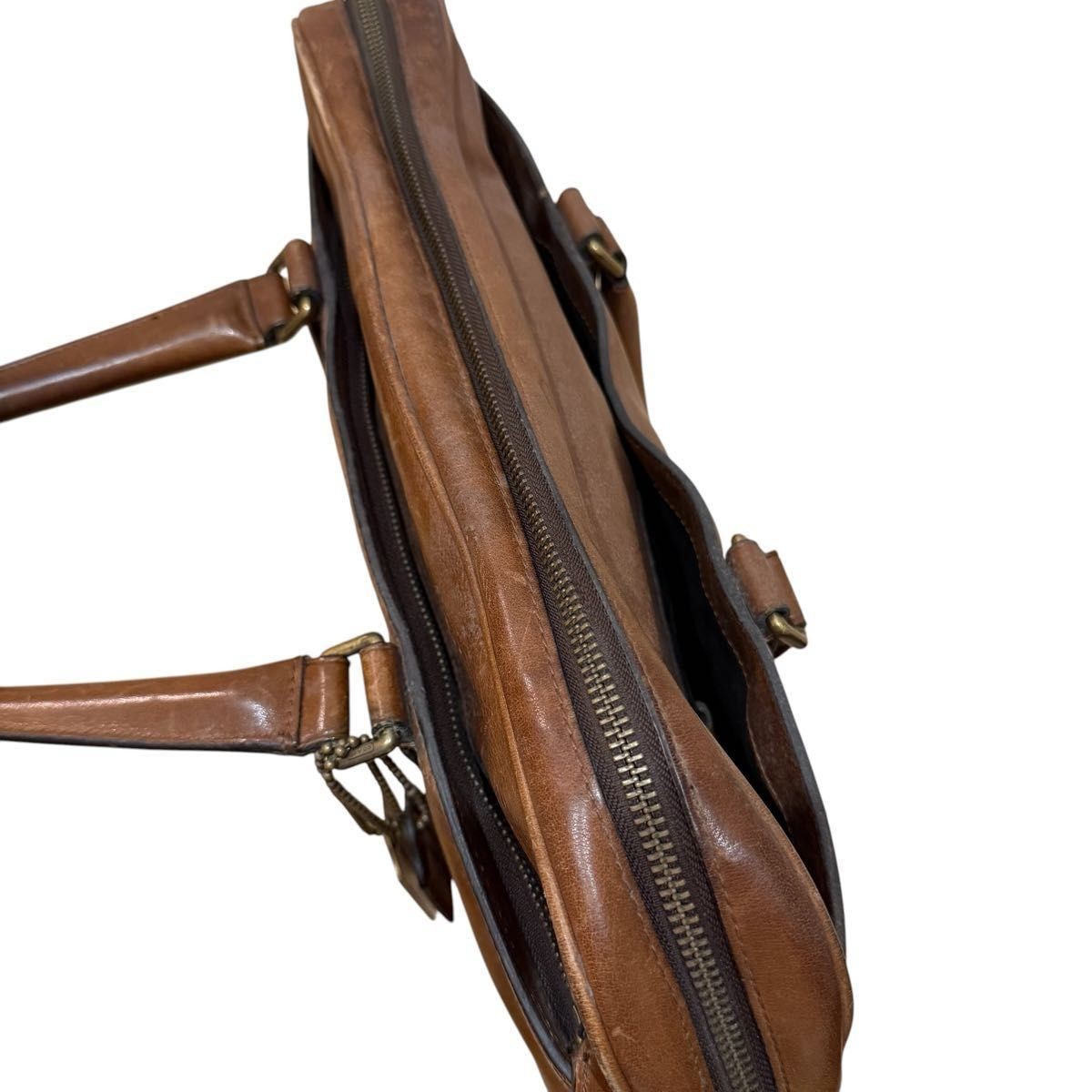 COACH 2-Way Briefcase Brown Leather Men Handbag Business bag 70901