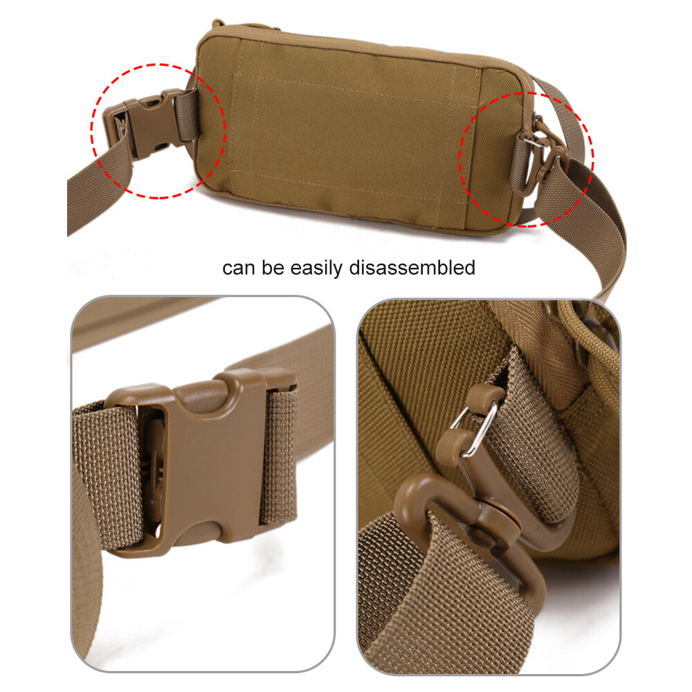 Tactical Sling Chest Waist Bag Shoulder Pack Military Molle EDC litily Handbag