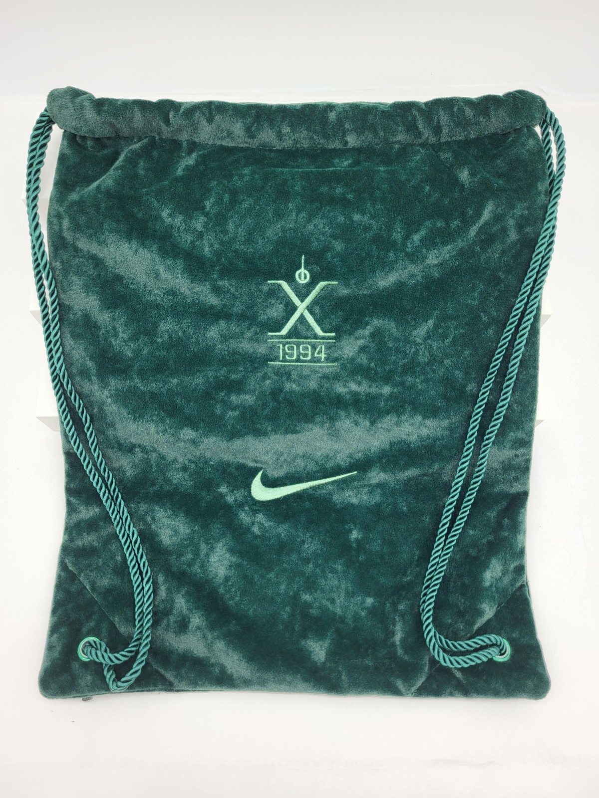 Nike Tiempo Legend Anniversary Emerald Velvet Cinch Drawstring Bag