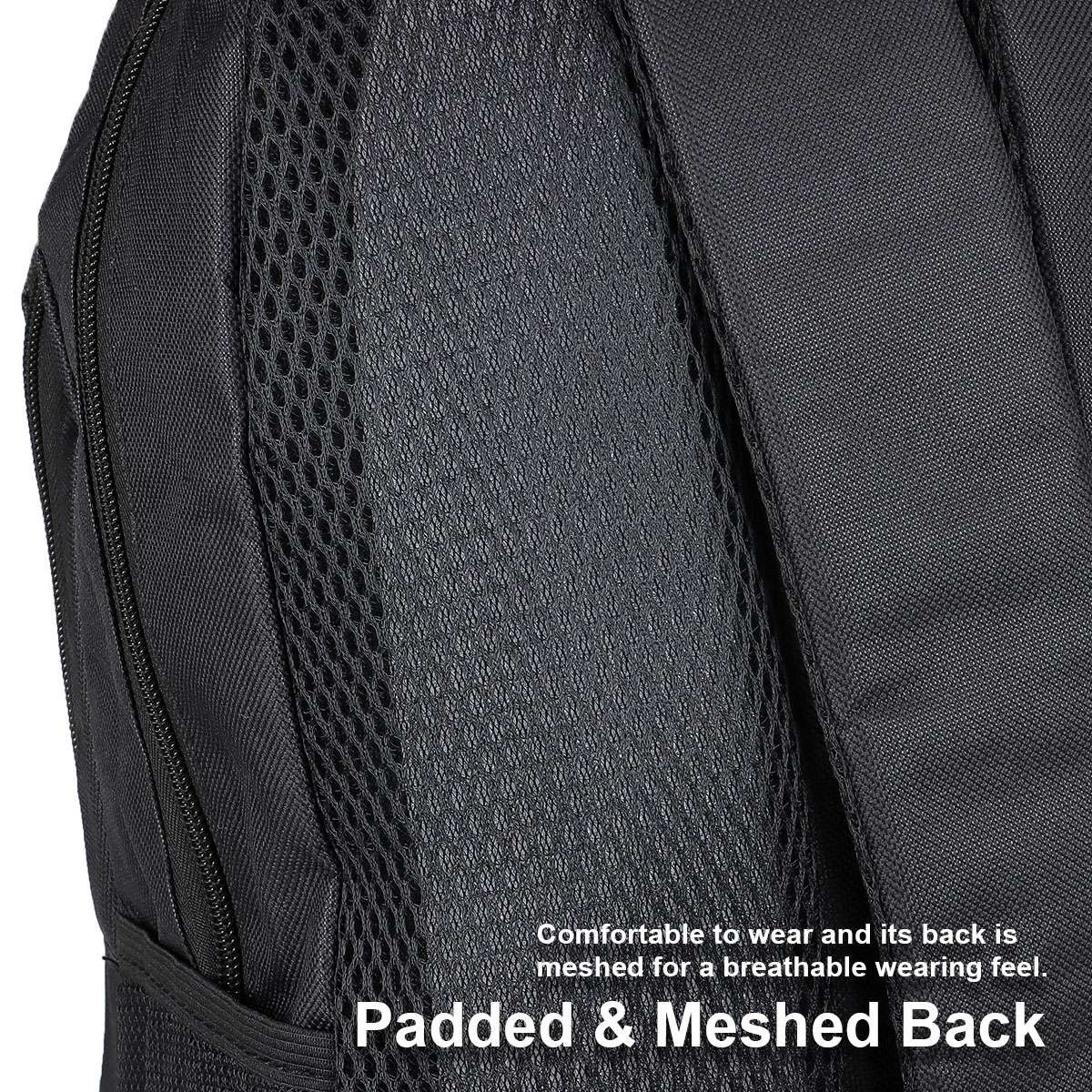 17inch Large Laptop Backpack Waterproof Business Travel Bag w/ USB Charge Port