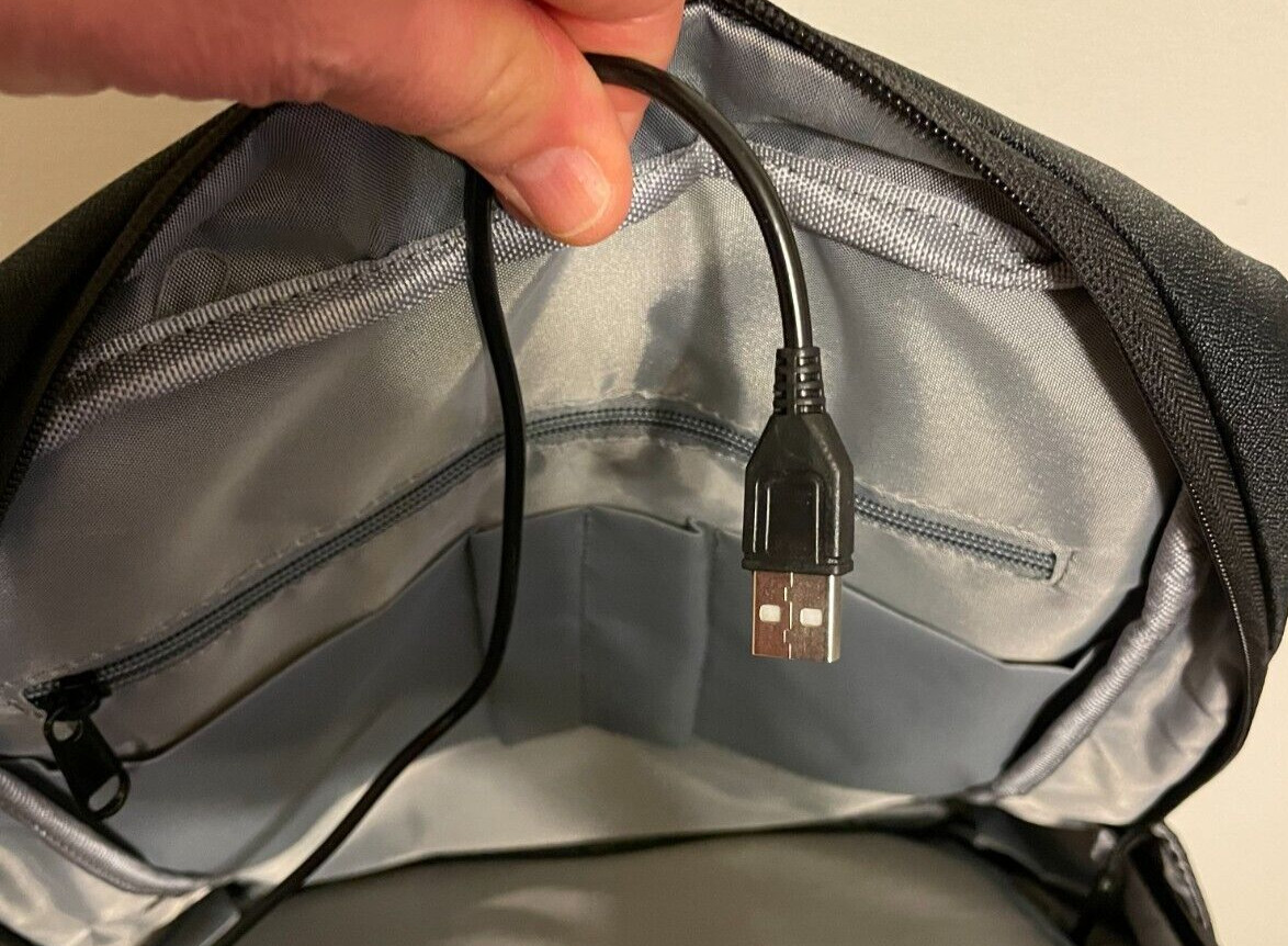 NEW The Journeyman Bag Co. Backpack Laptop Work Travel Black USB Port
