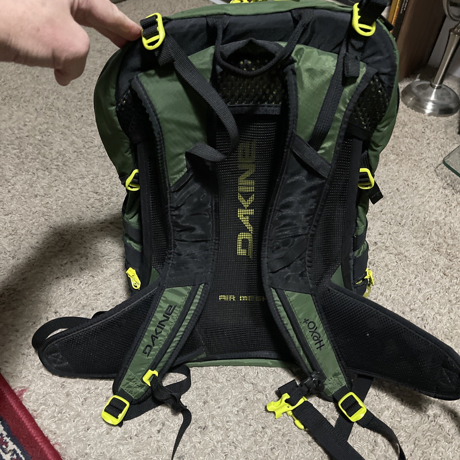 Dakine Hexo + Backpack Green & Black VGreat Condition Hiking Outdoor Drone Pack