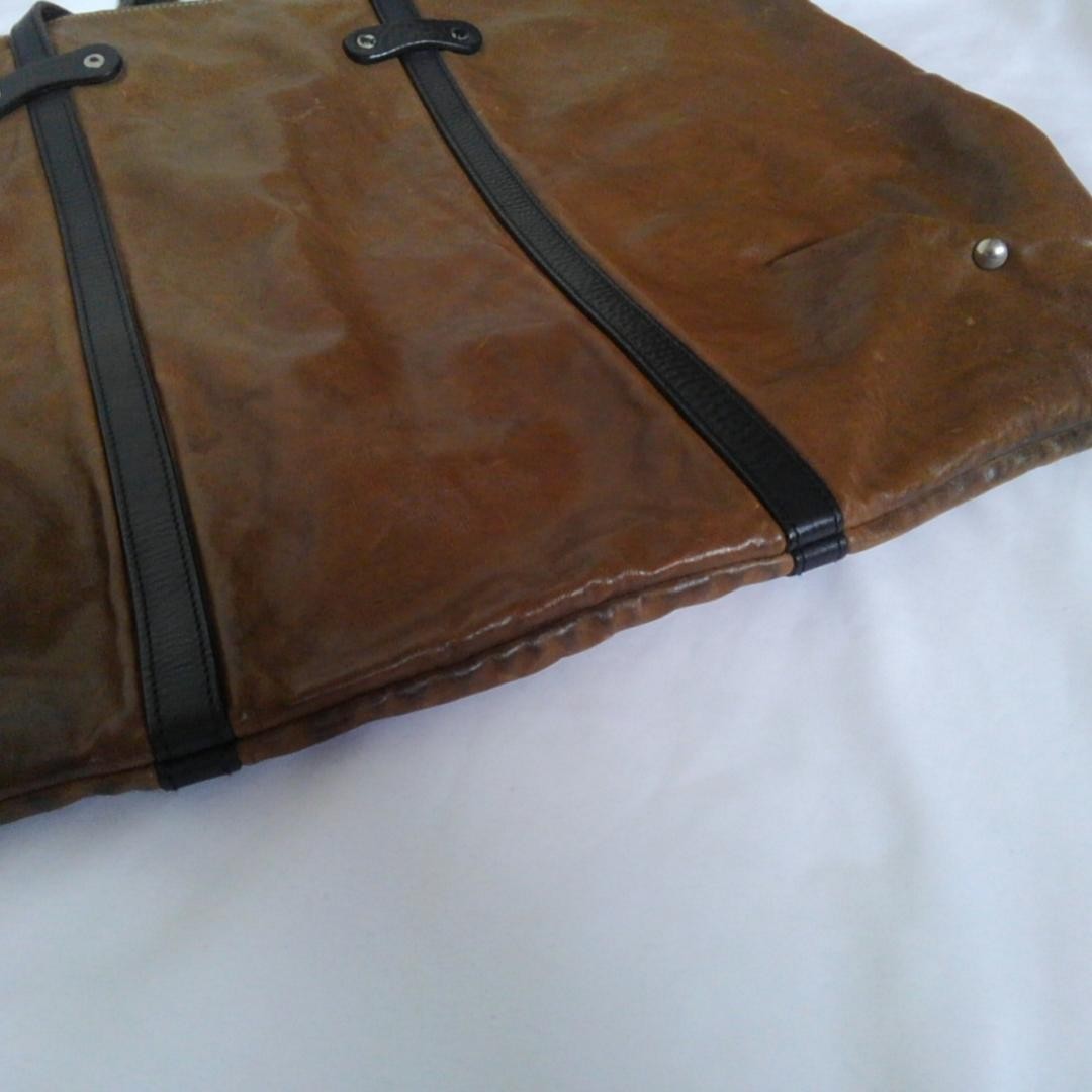 Authentic Vintage Leather Tote Bag, Brown, 42cm Tall, 58cm Wide, Equestrian Styl