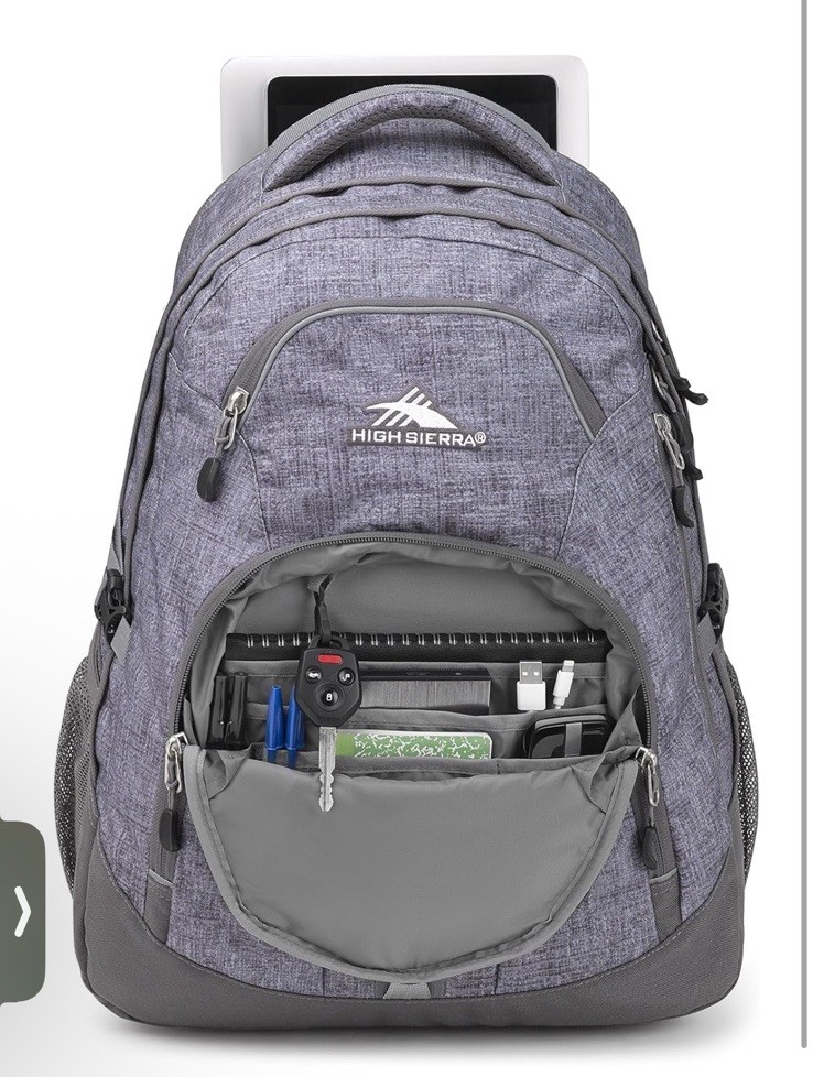 High Sierra Access 2.0 Laptop Backpack, Woolly Weave/Slate, Minor Defect