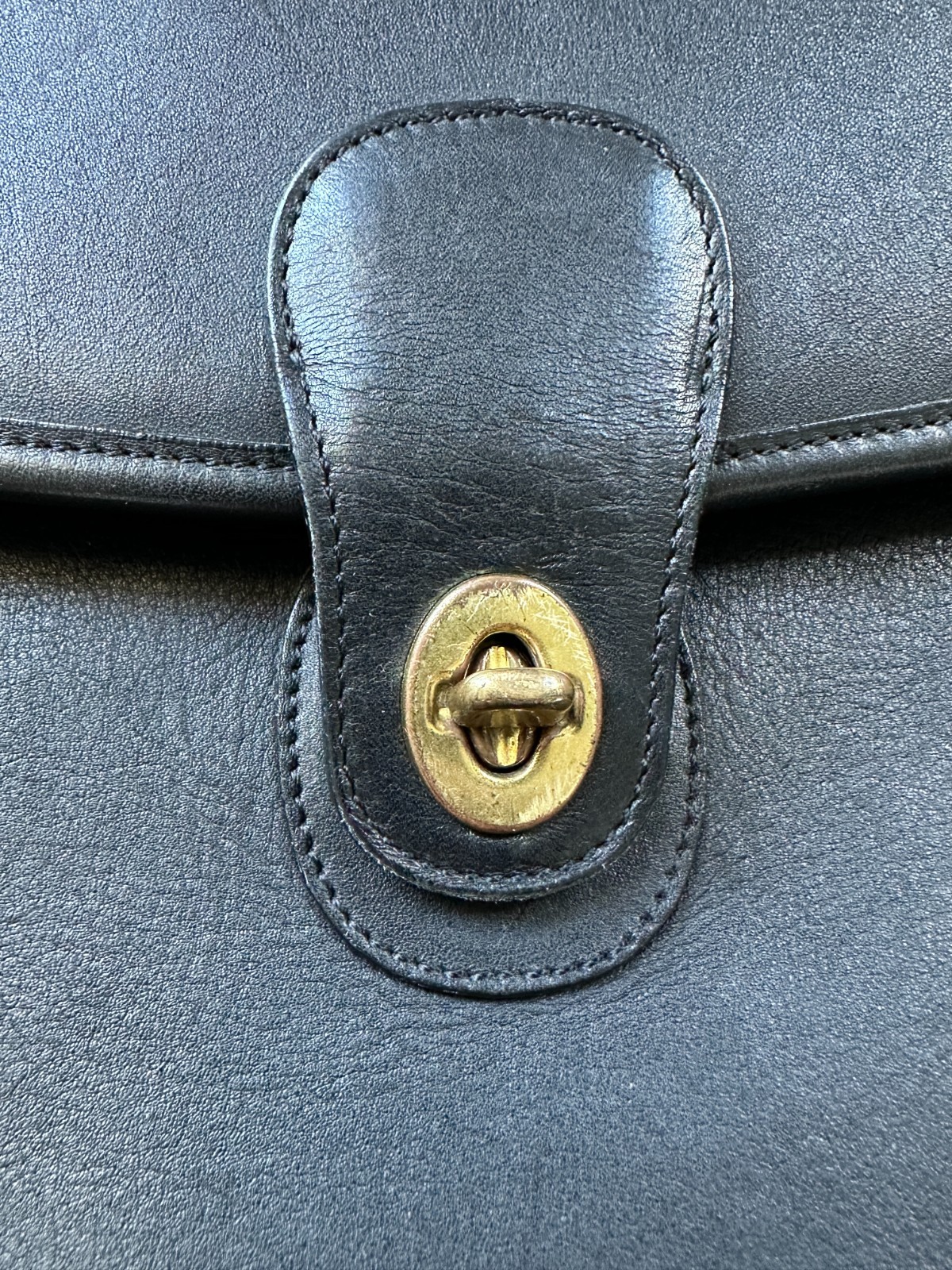 Vintage Coach Leather Briefcase Metropolitan Bag Black 5266 Made In Italy 90s