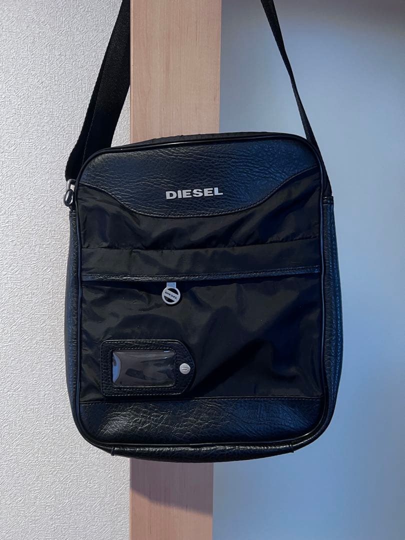 Diesel Men Black Shoulder Bag 35x5x28cm Luxury Stylish Casual Italian Fashion