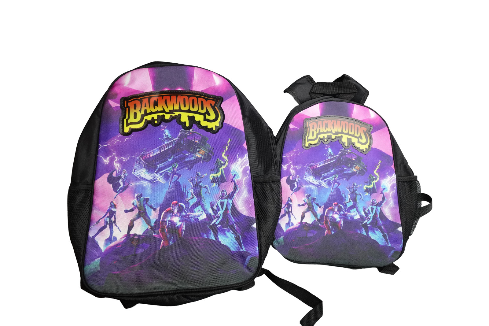 2 Packs Set Backwoods LED Light Backpack Large and Small 2 Bags Perfect Gifts