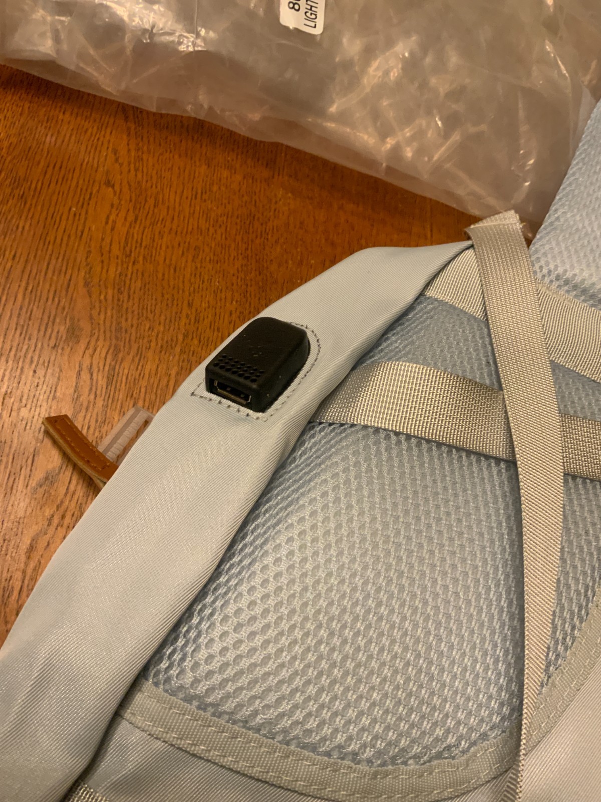 Large Capacity Multifunctional Waterproof Travel Bag, Style# 809, Light Grey