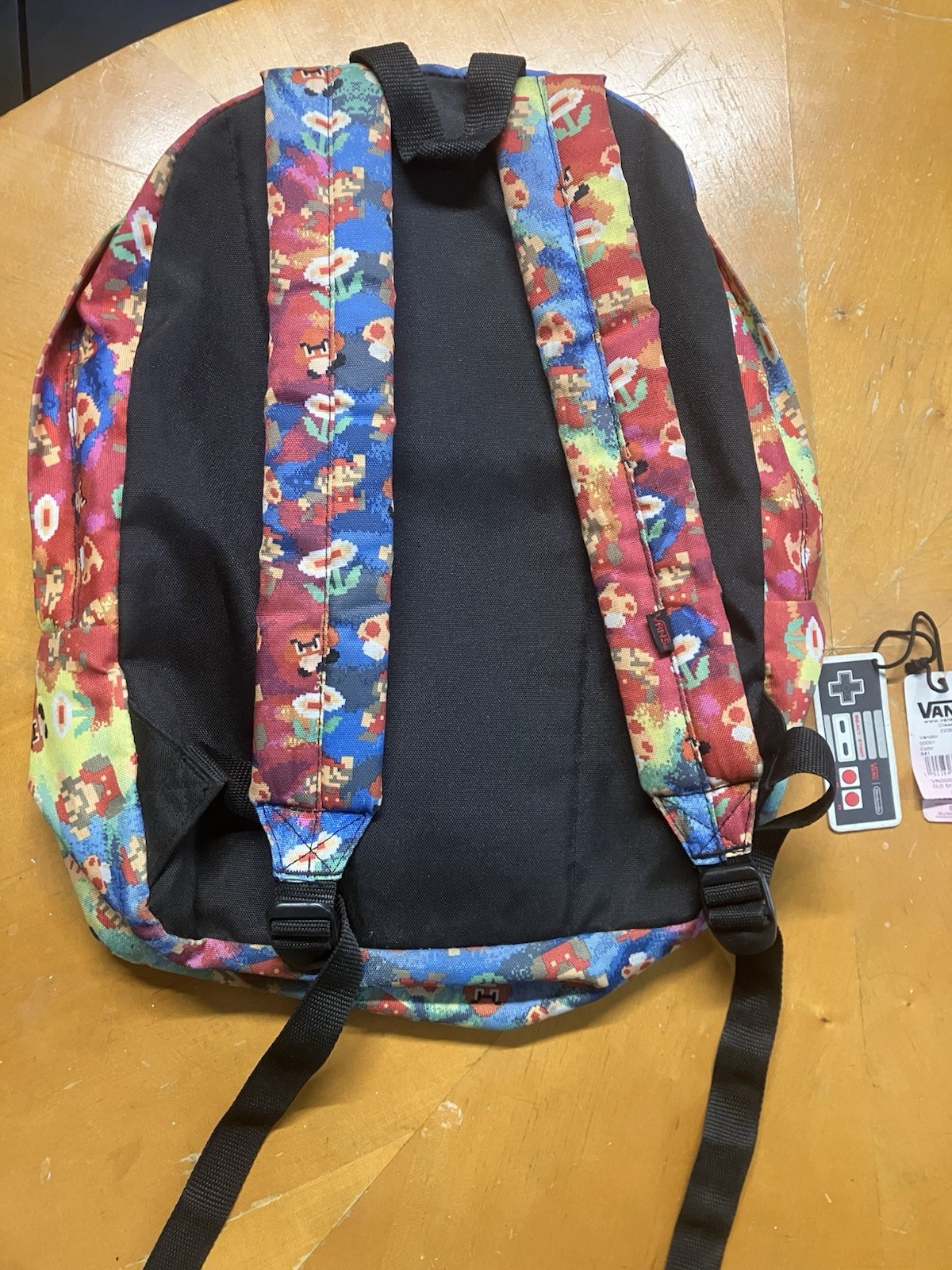 Vans x Nintendo Super Mario Bros Old Skool II Backpack 8-Bit Print Tagged 2016