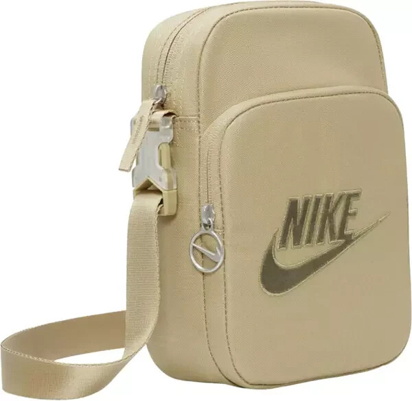 Nike Unisex Neutral Olive Heritage Metallic Crossbody Bag (FB3041-276)