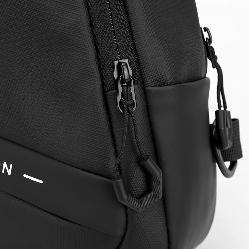 Men’s Lightweight Waterproof Sling Chest Bag USB Charging Crossbody Backpack