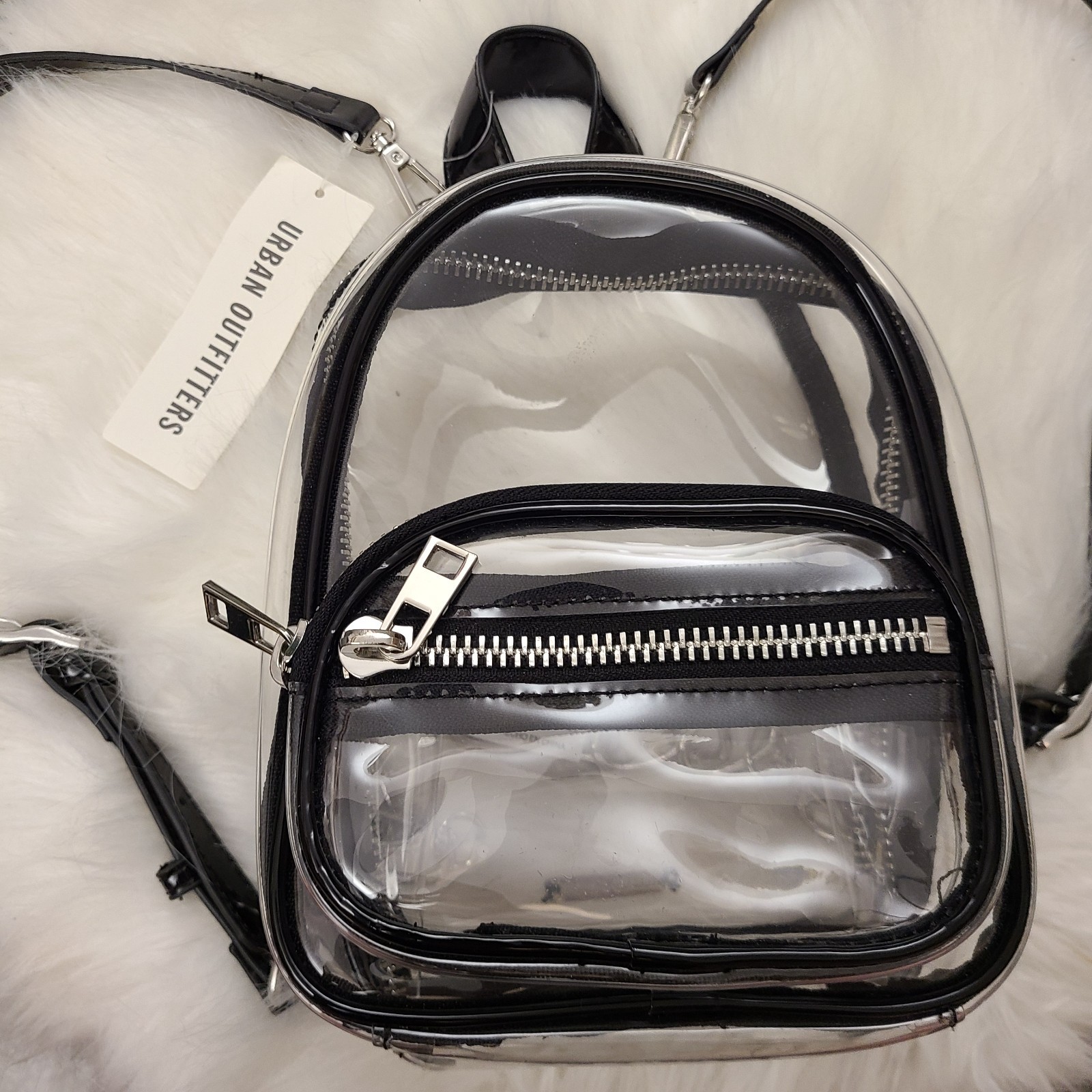 NEW Silence + Noise Urban Outfitters School Stadium Concert Clear Backpack Bag