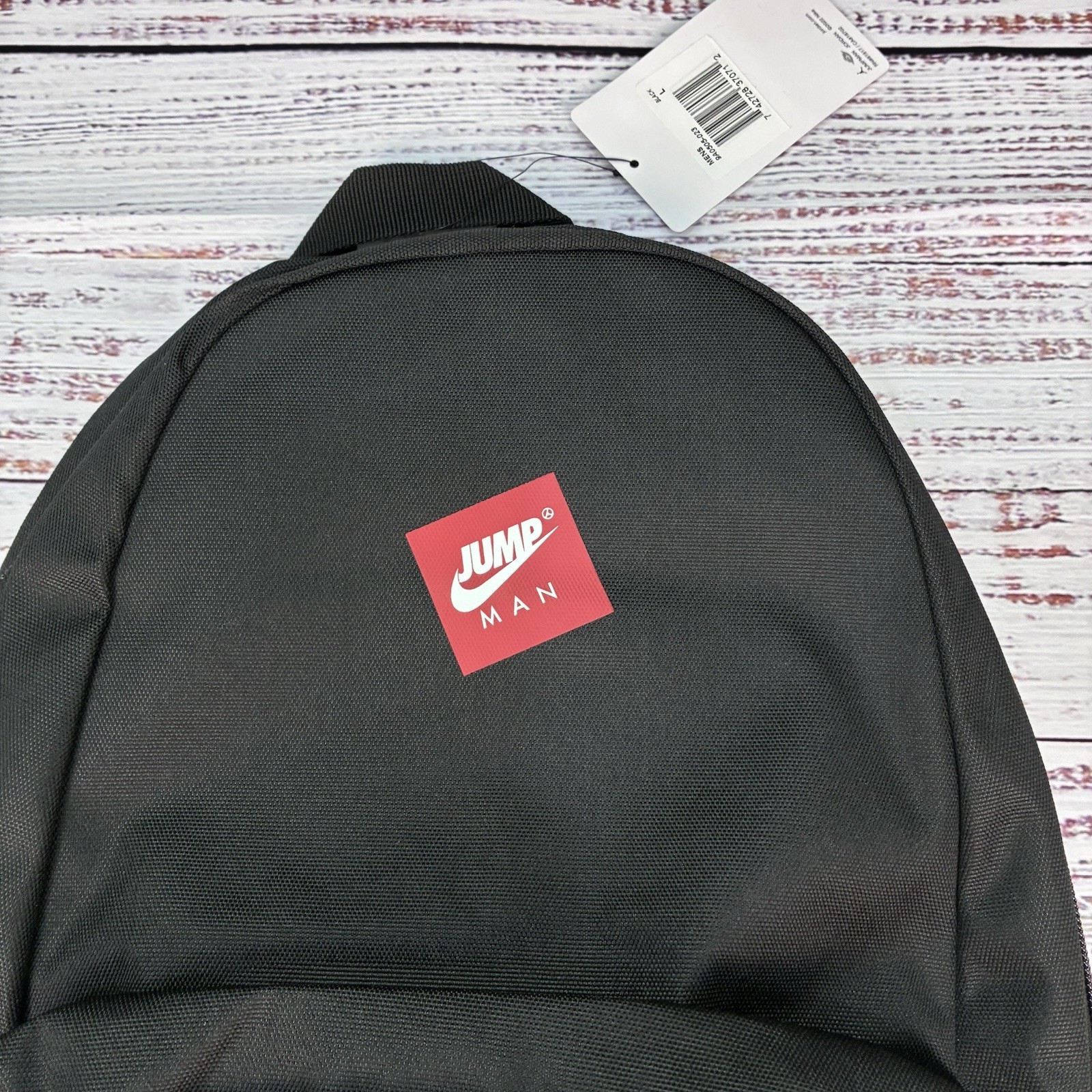 Jordan Mens Backpack Black White Jumpman Logo School Bookbag 9A0505-023 NWT