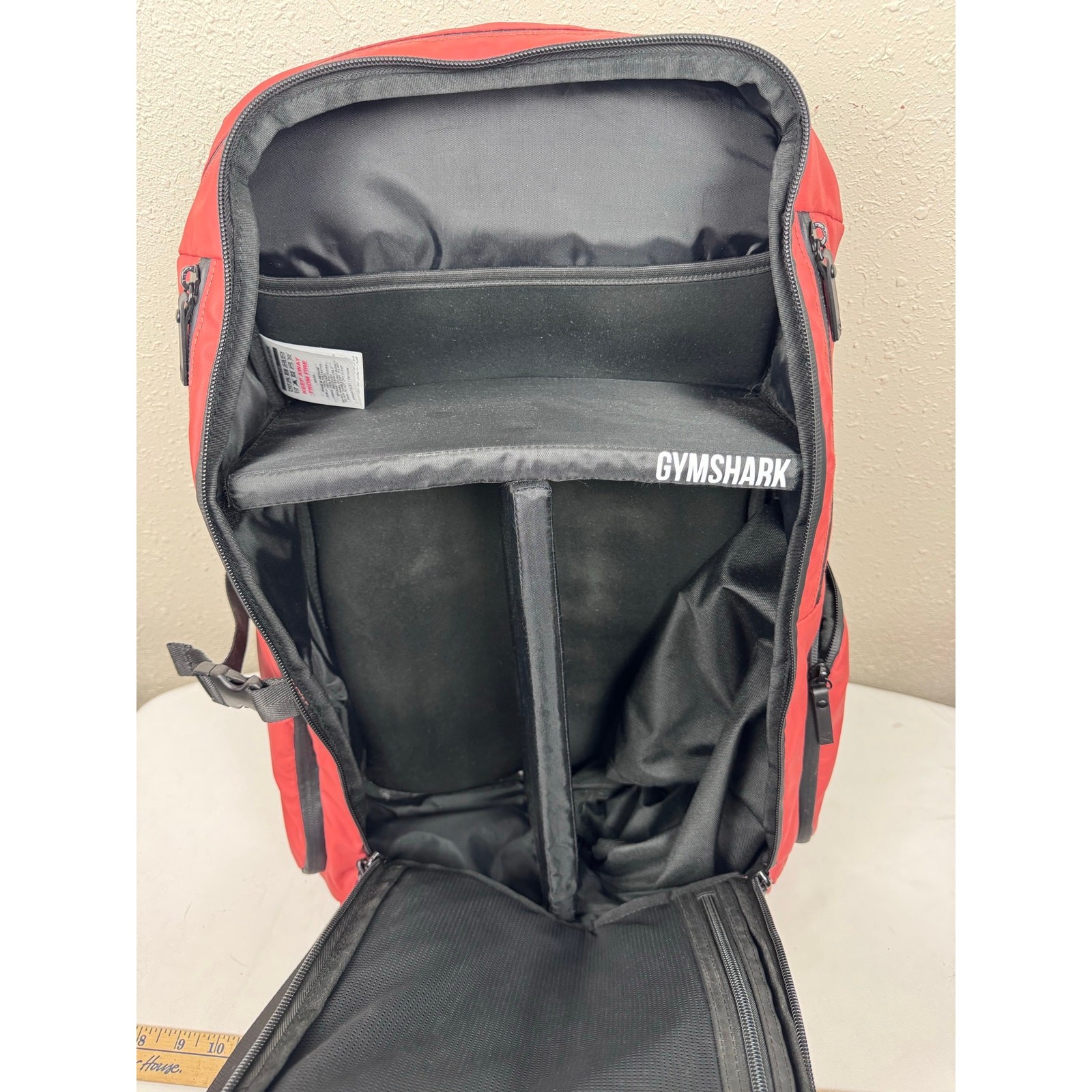 Gymshark X-Series 0.3 Backpack in Persimmon Red