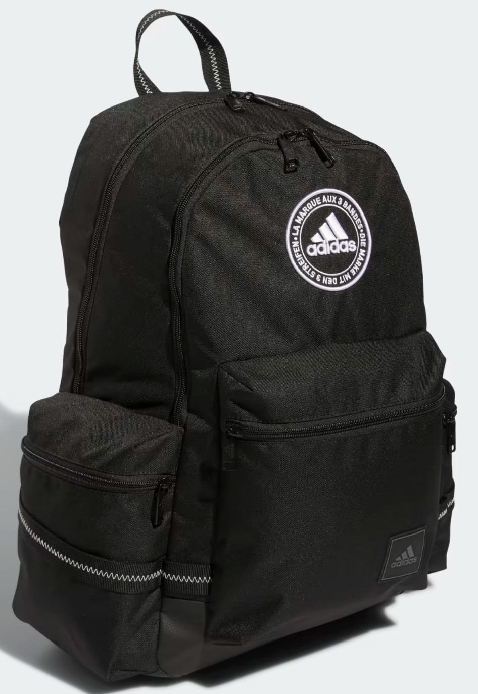 ADIDAS CITY ICON Unisex OSFA 17″ Backpack Laptop Black WHITE WIPE CLEAN $60 NWT