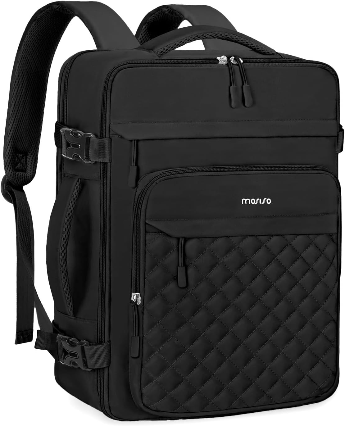 Travel Backpack for Women Men, 17-17.3 Inch Rhombus Quilted Laptop Backpack Flig