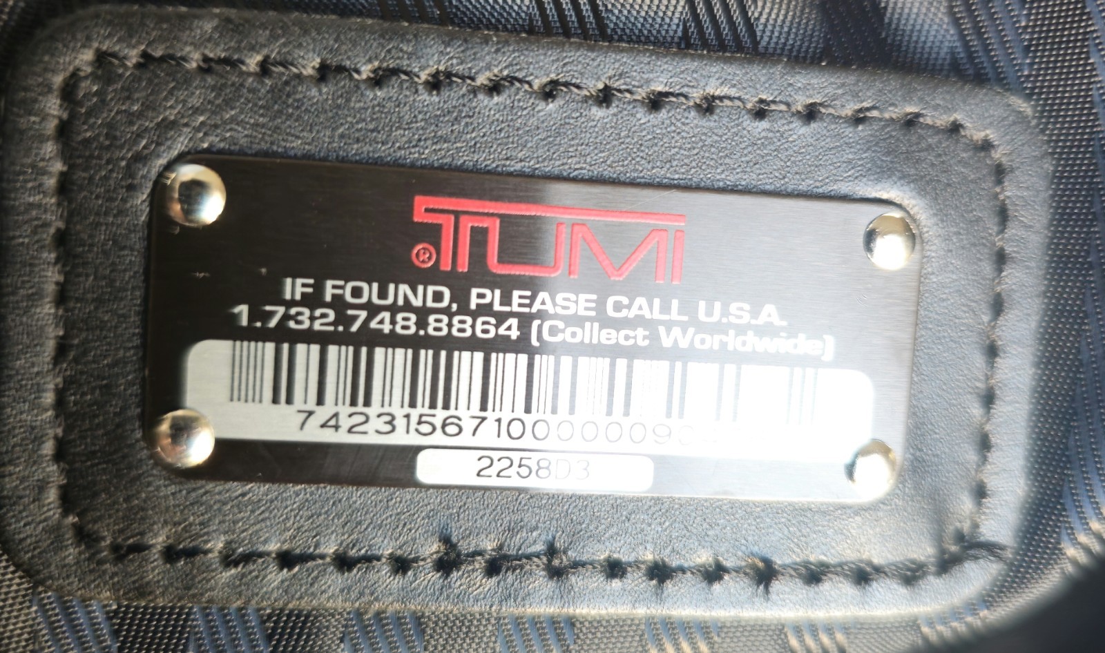 Tumi Alpha Black 2285 D3