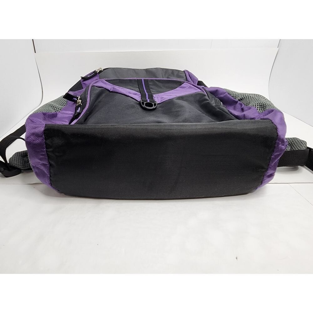 Microsoft Backpack Laptop Bag Zipper Pockets Purple Black