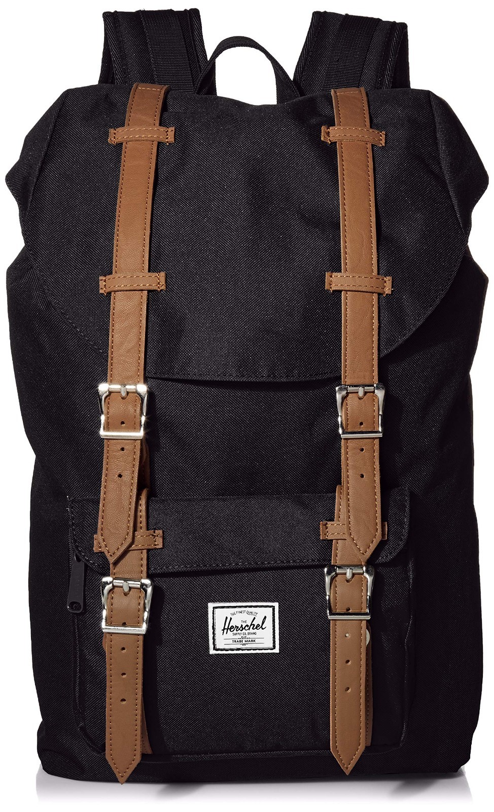 Herschel Little America Laptop Backpack, Black/Tan Synt MSRP $120