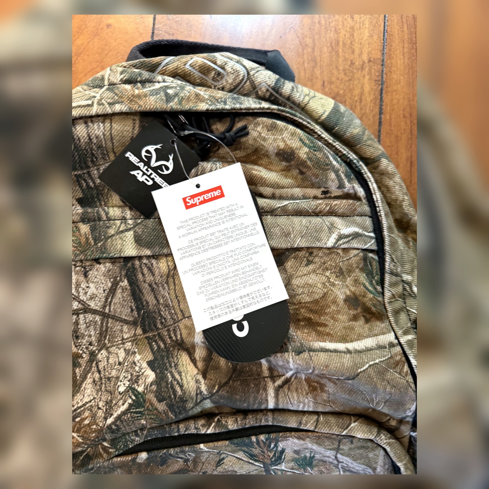 Supreme Denim Backpack Realtree Camo FW25 New