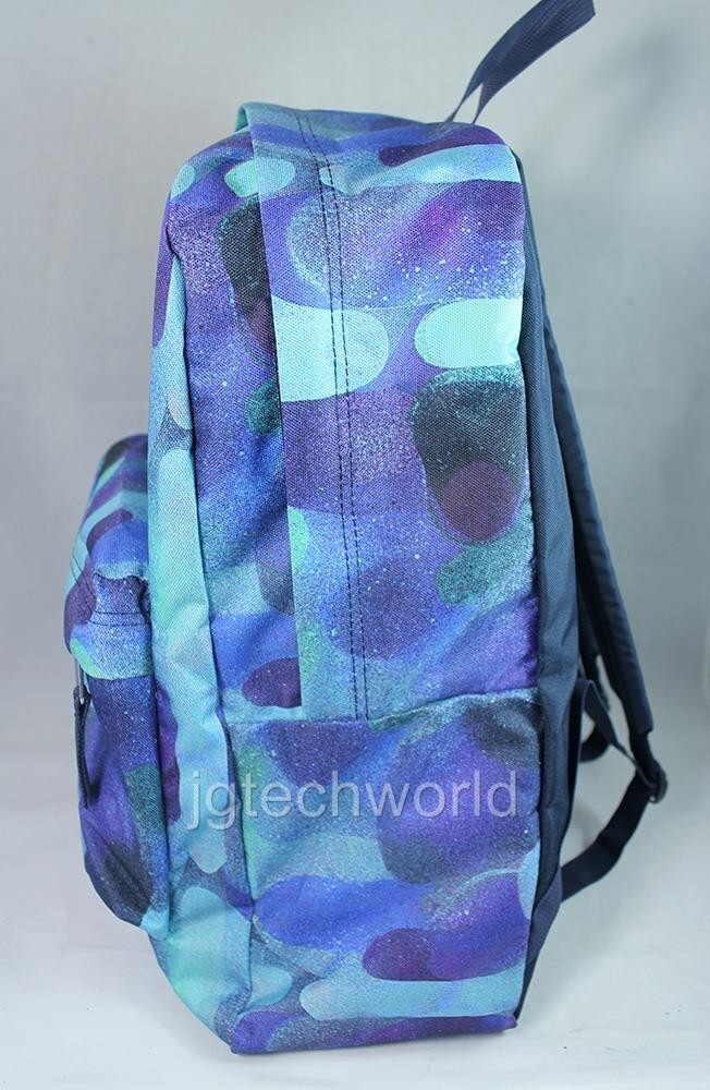 New Jansport Superbreak Classic Backpack Multi Lava Lamp School Bag Blue Green