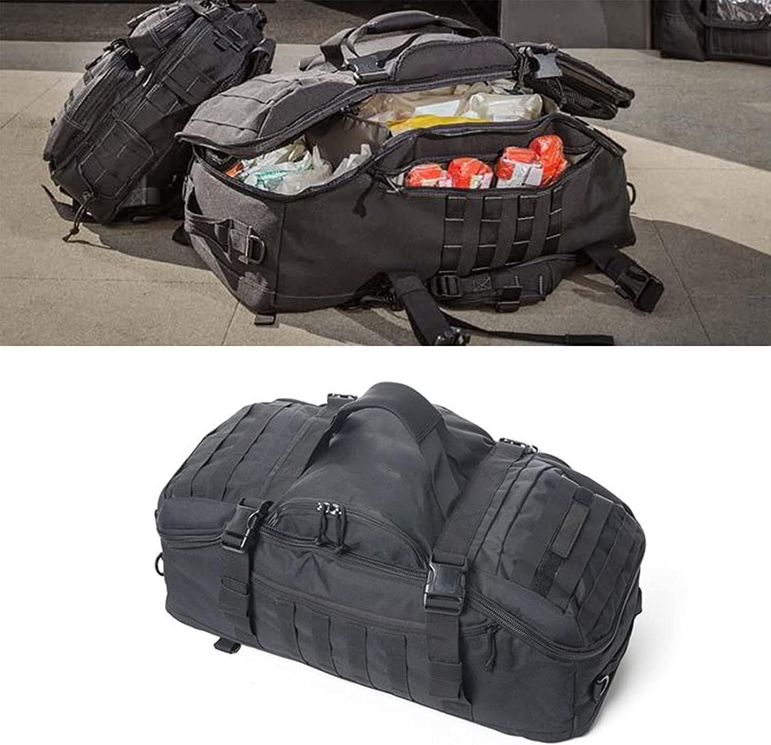 3 In 1 Tactical 45L Military Backpack Travel Duffle Bag for Weekender Gym Workou