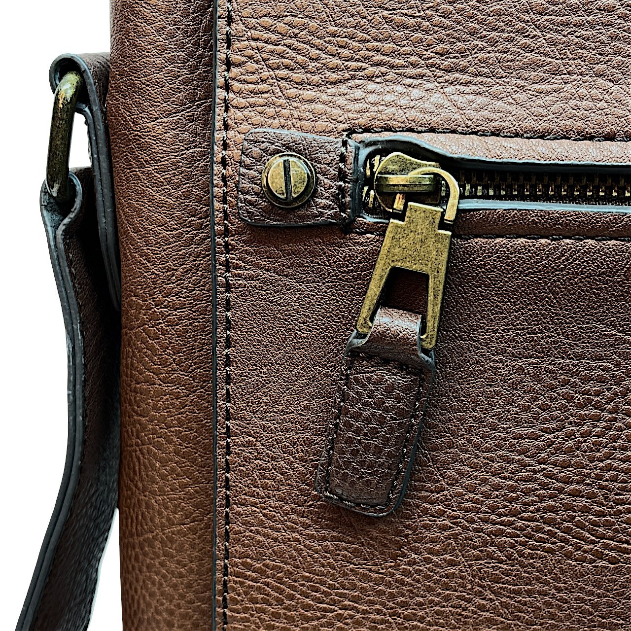 ALDO Brown Messenger Briefcase Shoulder Bag Office Computer Academia Laptop