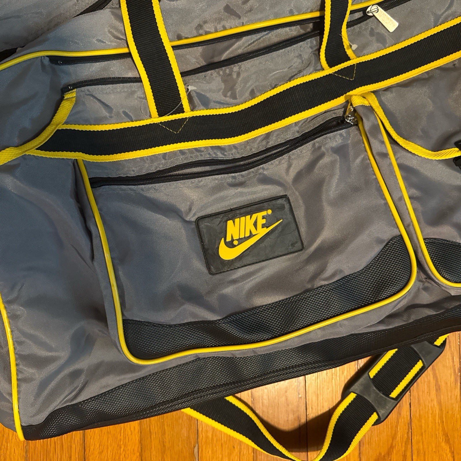 Nike Y2K Vintage Yellow And Black Large Bag