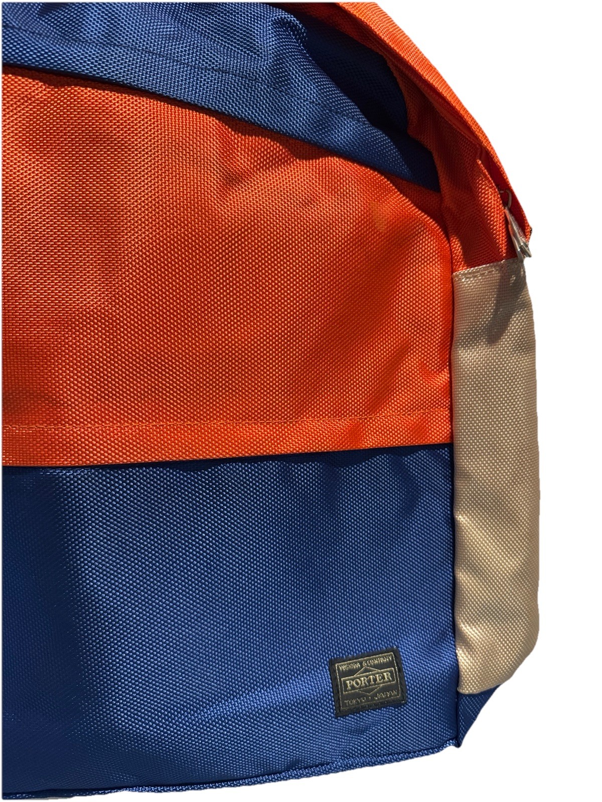 Head Porter Final Collection SS19 Colorblock Daypack Orange/Blue Made In Japan
