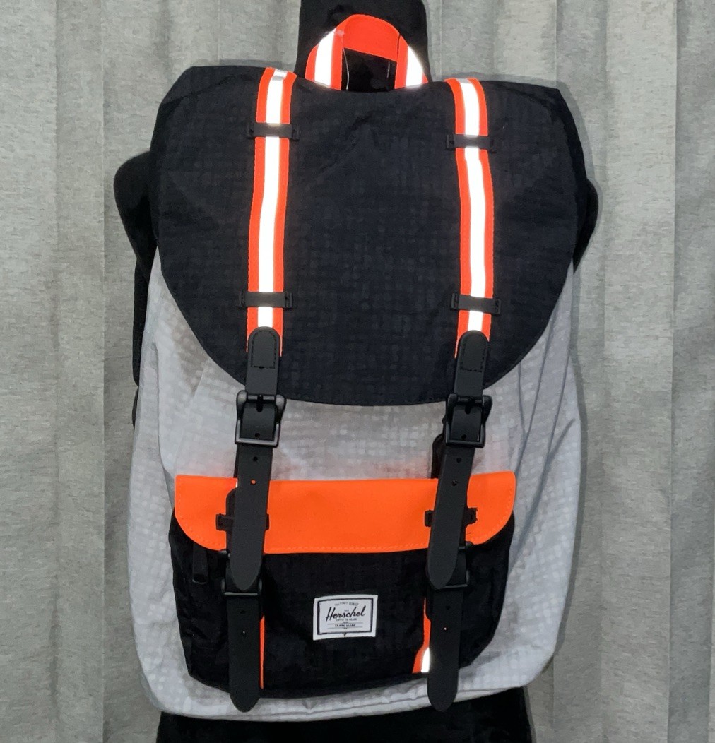 Herschel Supply Co. Little America Mid Backpack Black/Safety Orange