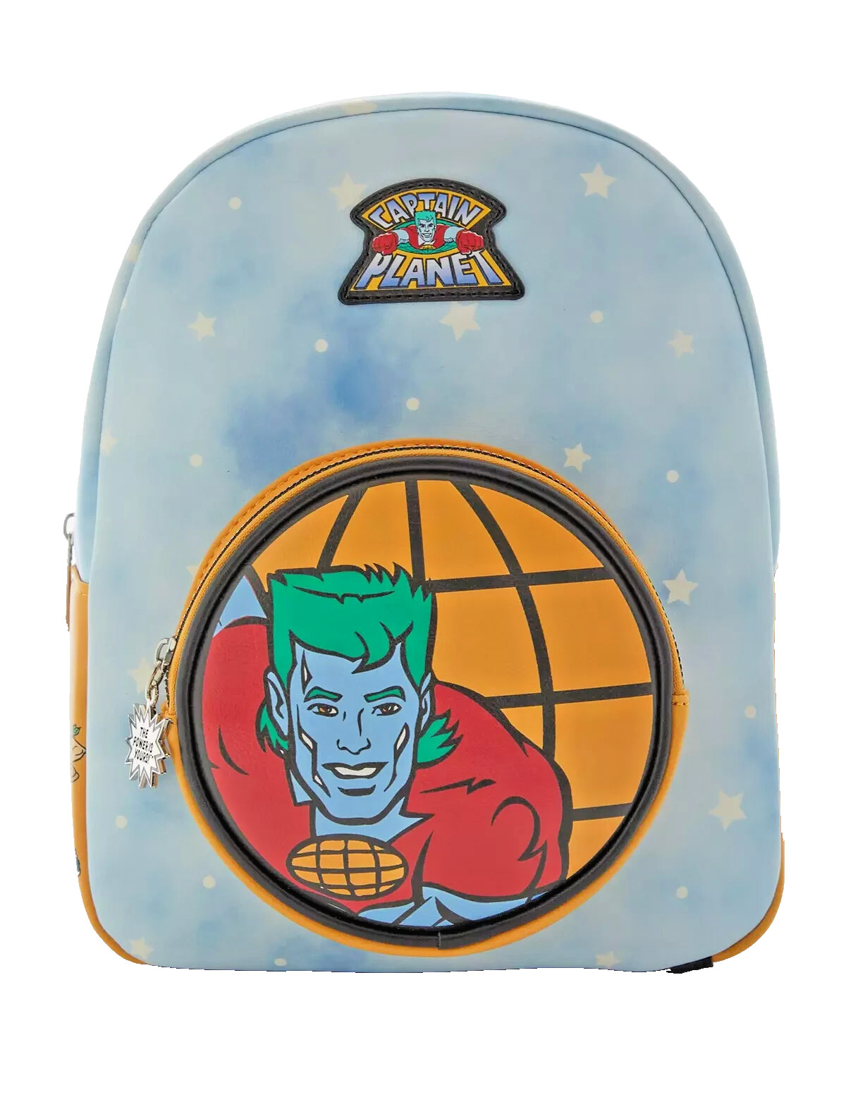 Officially Licensed Captain Planet Stars 11.5″ Mini Backpack 90s Kids Bag NWT