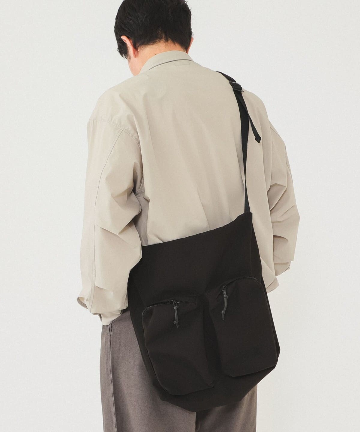 (ASK availability First) BEAMS Water-repellent 2WAY Field Shoulder Tote Bag New