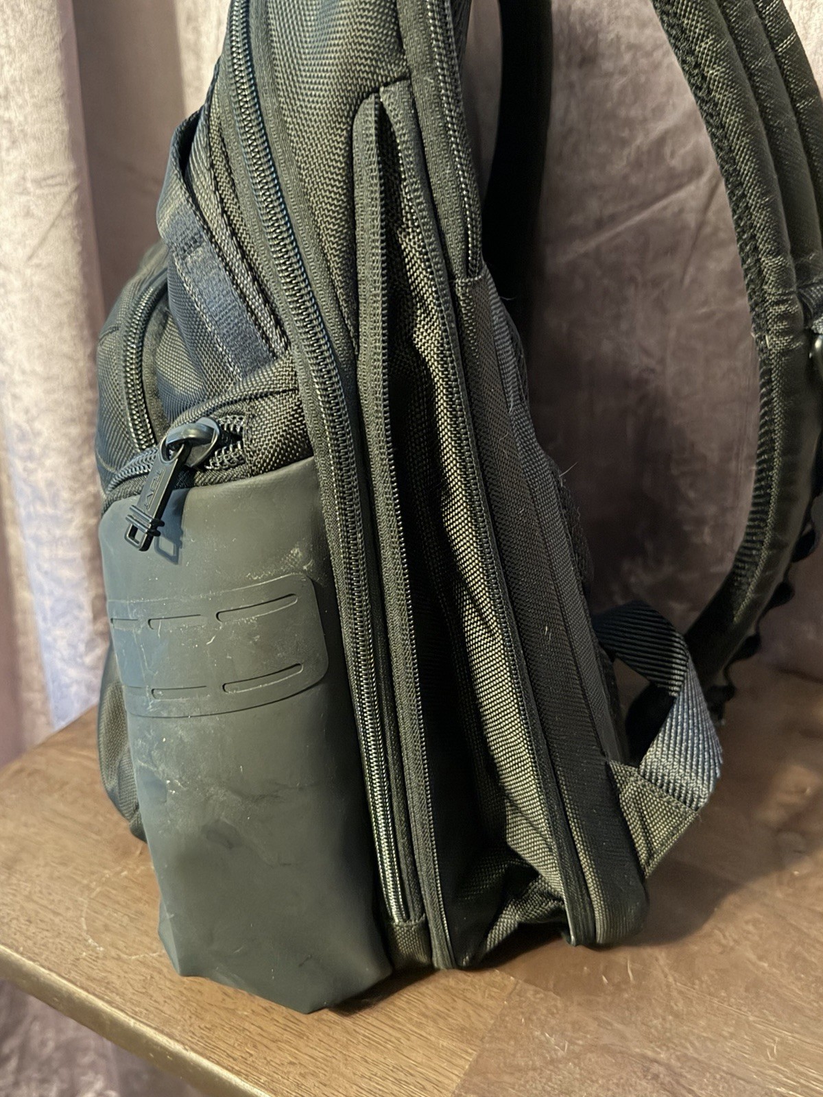 Tumi Alpha Bravo Navigation Backpack Black Laptop Travel Pre-Owned Expandable