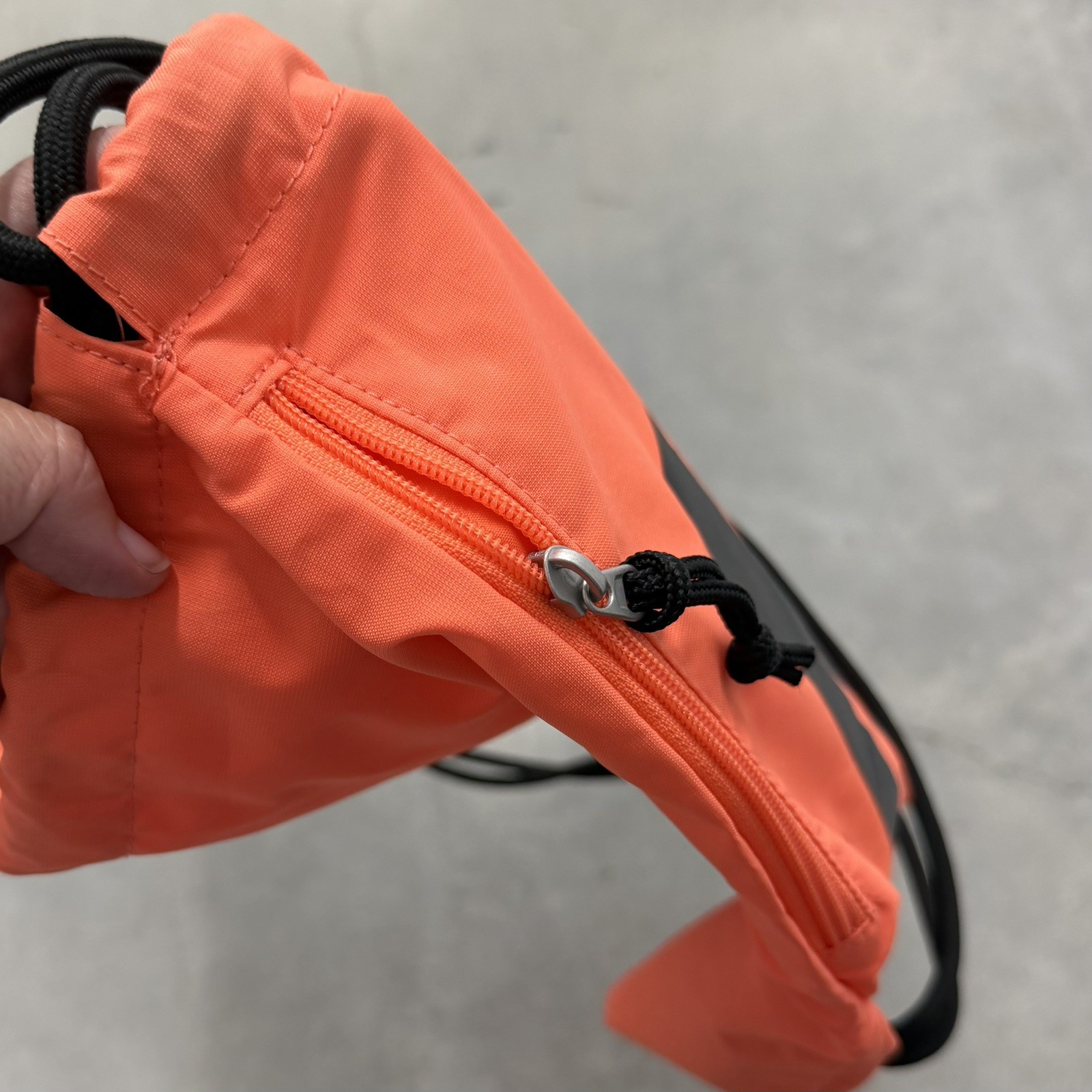 Nike Drawstring Gym Sack Bag Backpack Orange Black Preloved