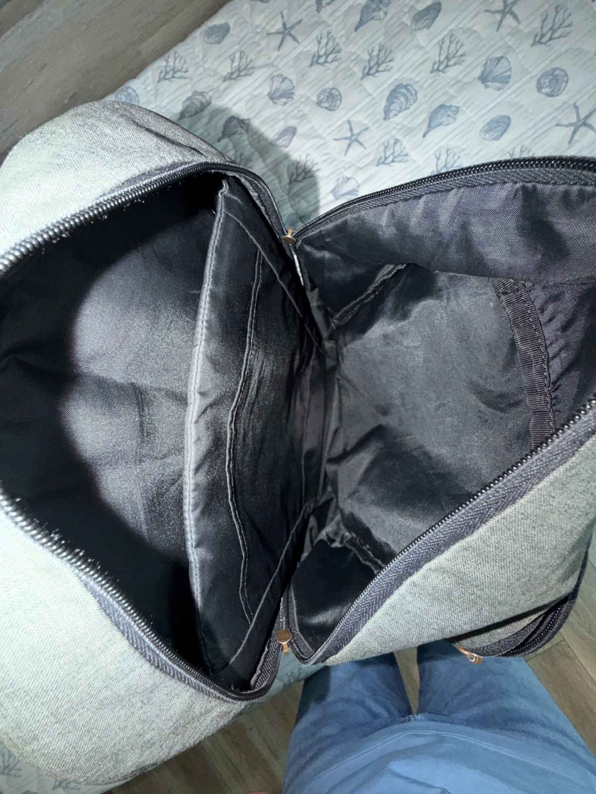 Amazon Employee Corporate Laptop Backpack Gray/Black Minimalist Work Travel Bag