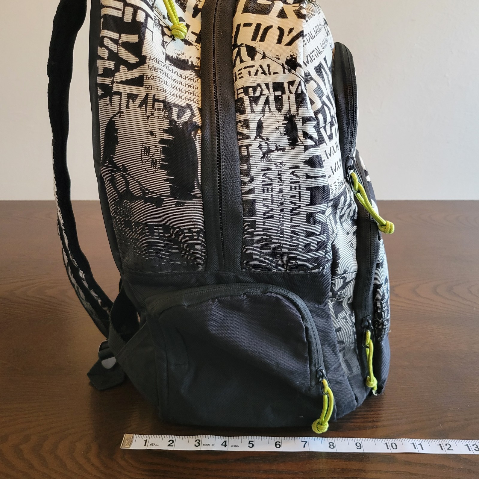 Rare Y2K Metal Mulisha Black Backpack Skate Skull Laptop School BMX