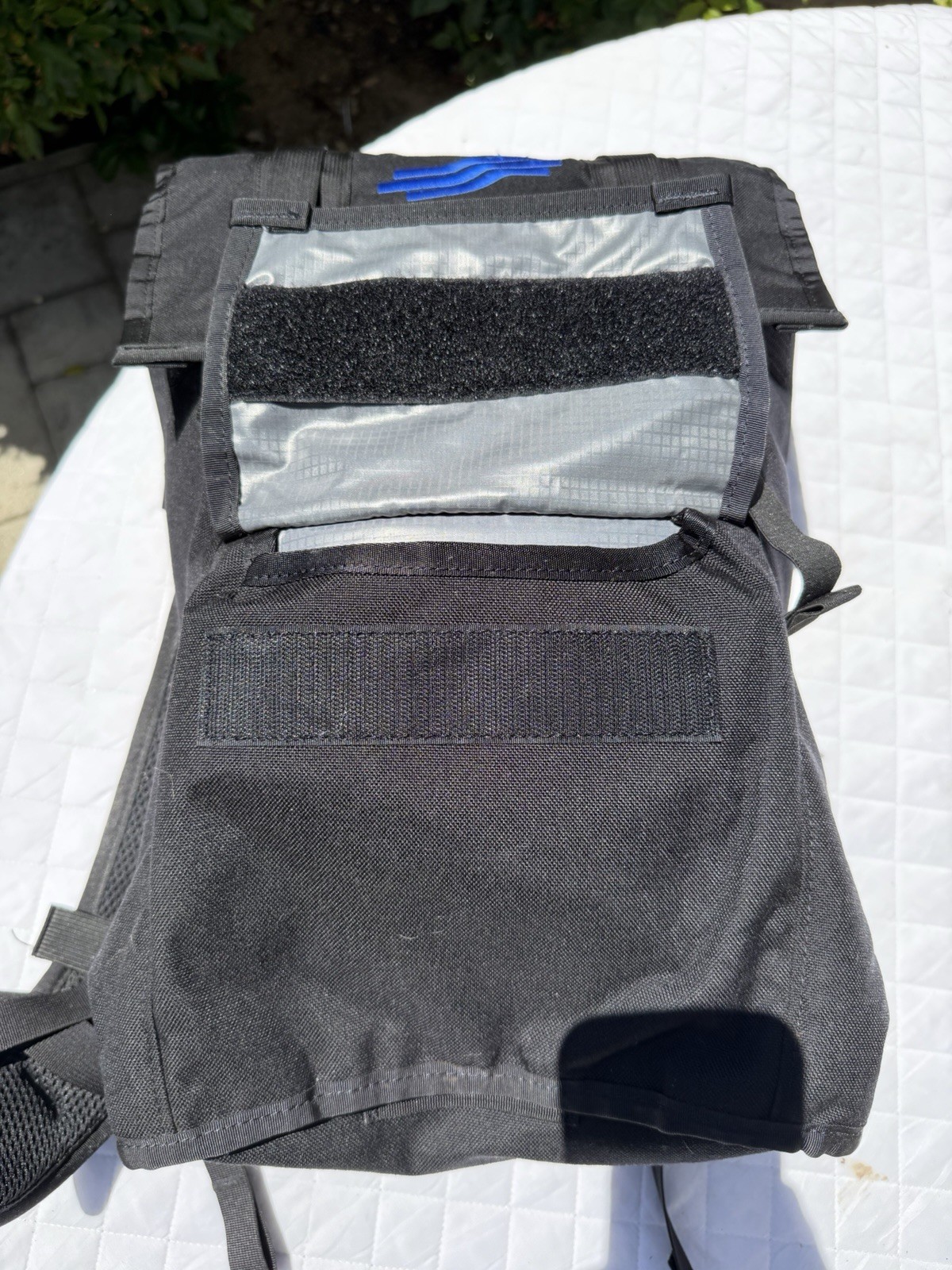 Mission Workshop Sanction Top Flap Dual Buckle Black Ballistic Backpack Rucksack