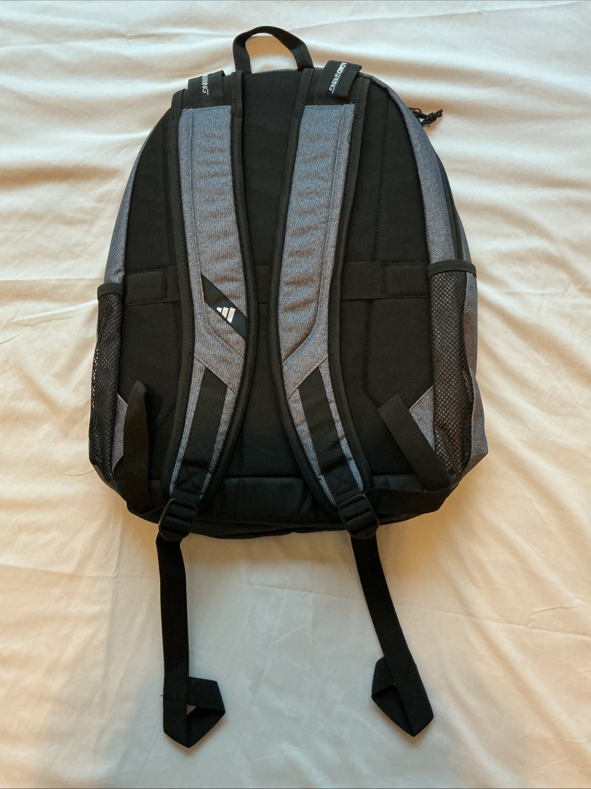 Adidas Prime 7 Backpack Onyx Gray Black, fits 17″ Laptop, Loadspring Straps