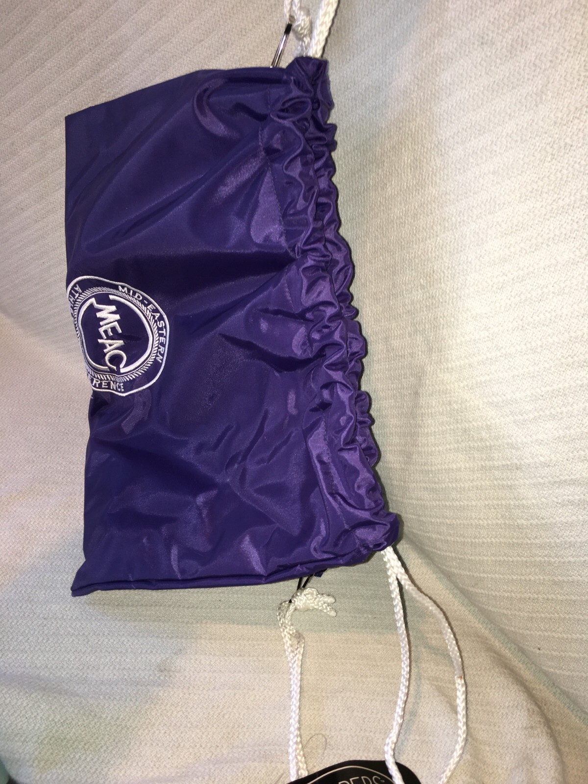 NOS W/TAGS TOPPERS SHOULDER PACK BACKSACK PURPLE 17X20″ MEAC 2003 TRACK & FIELD