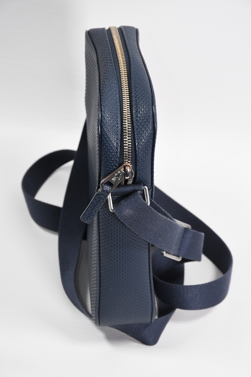Lacoste Crossbody Split Cow Leather Men’s Navy Blue Bag