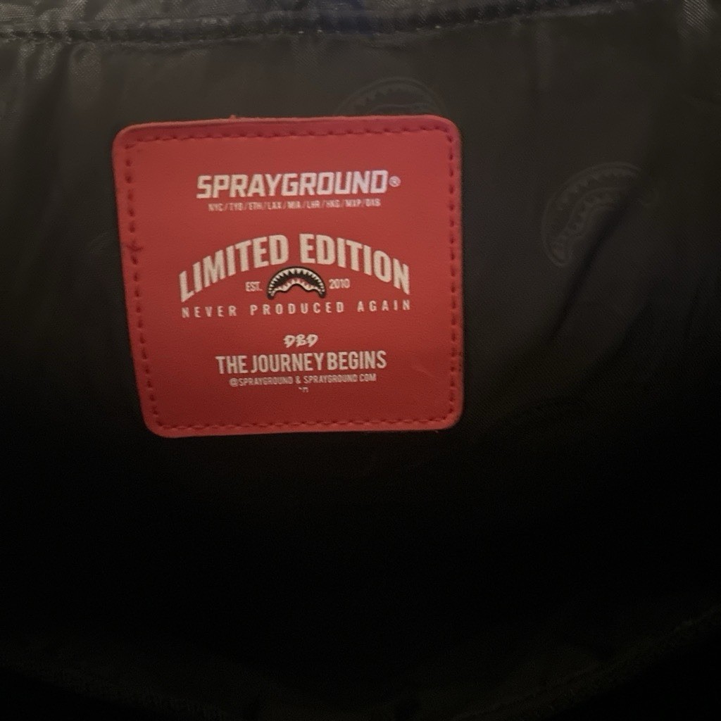 Sprayground Limited Edition Graphic Print Backpack Tiger Shark