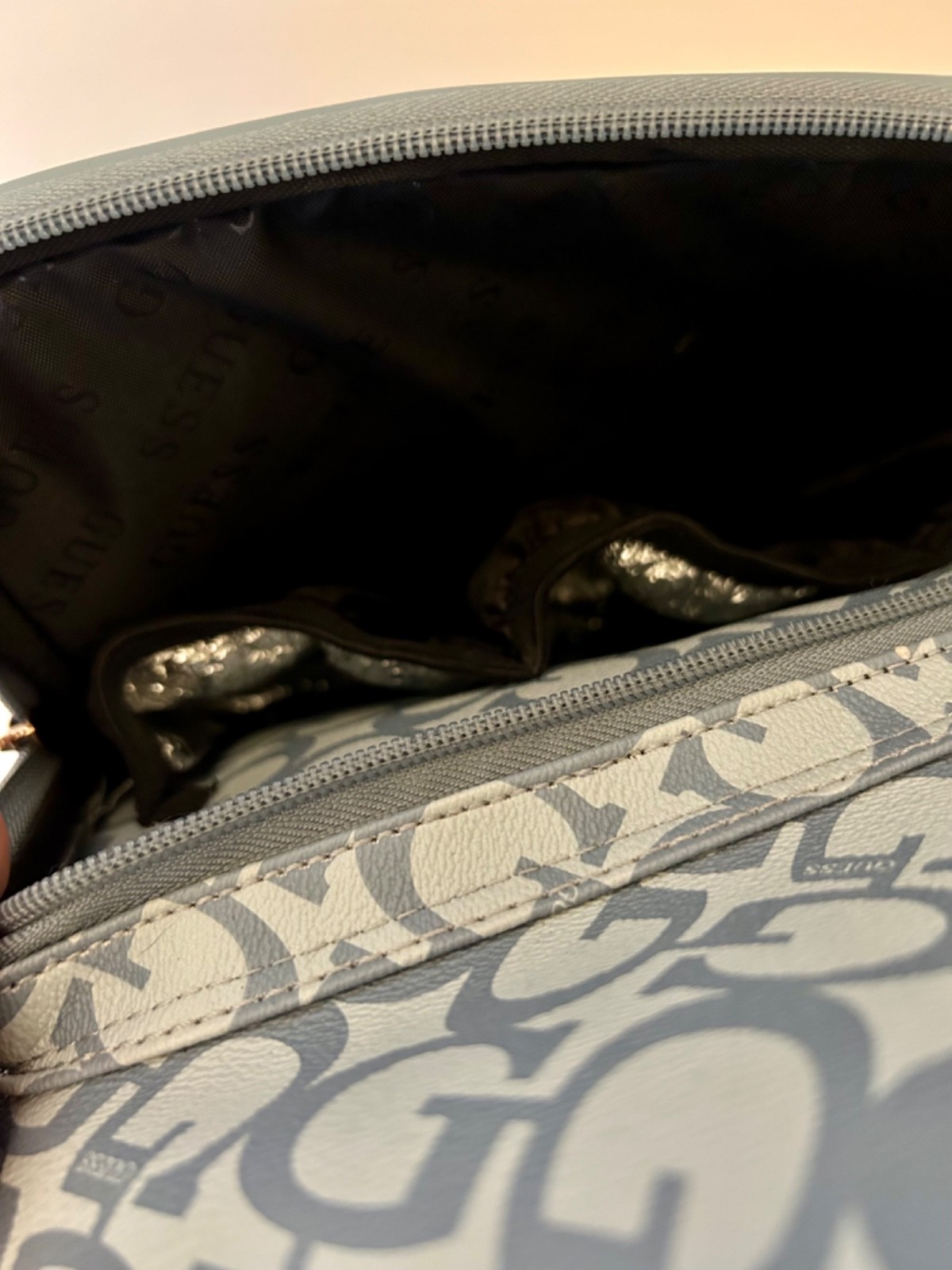 Guess Blue Leather Designer HMVEZL P1310 backpack
