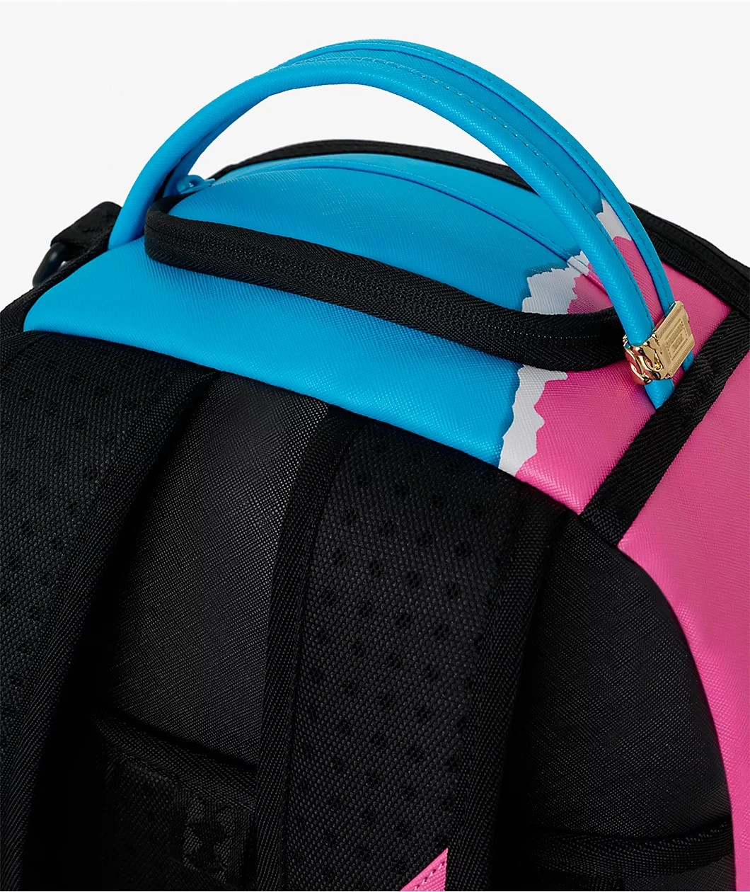 Sprayground Shark Central Cotton Candy Backpack Dimensions 18″ H x 11.5″ W x 6″D