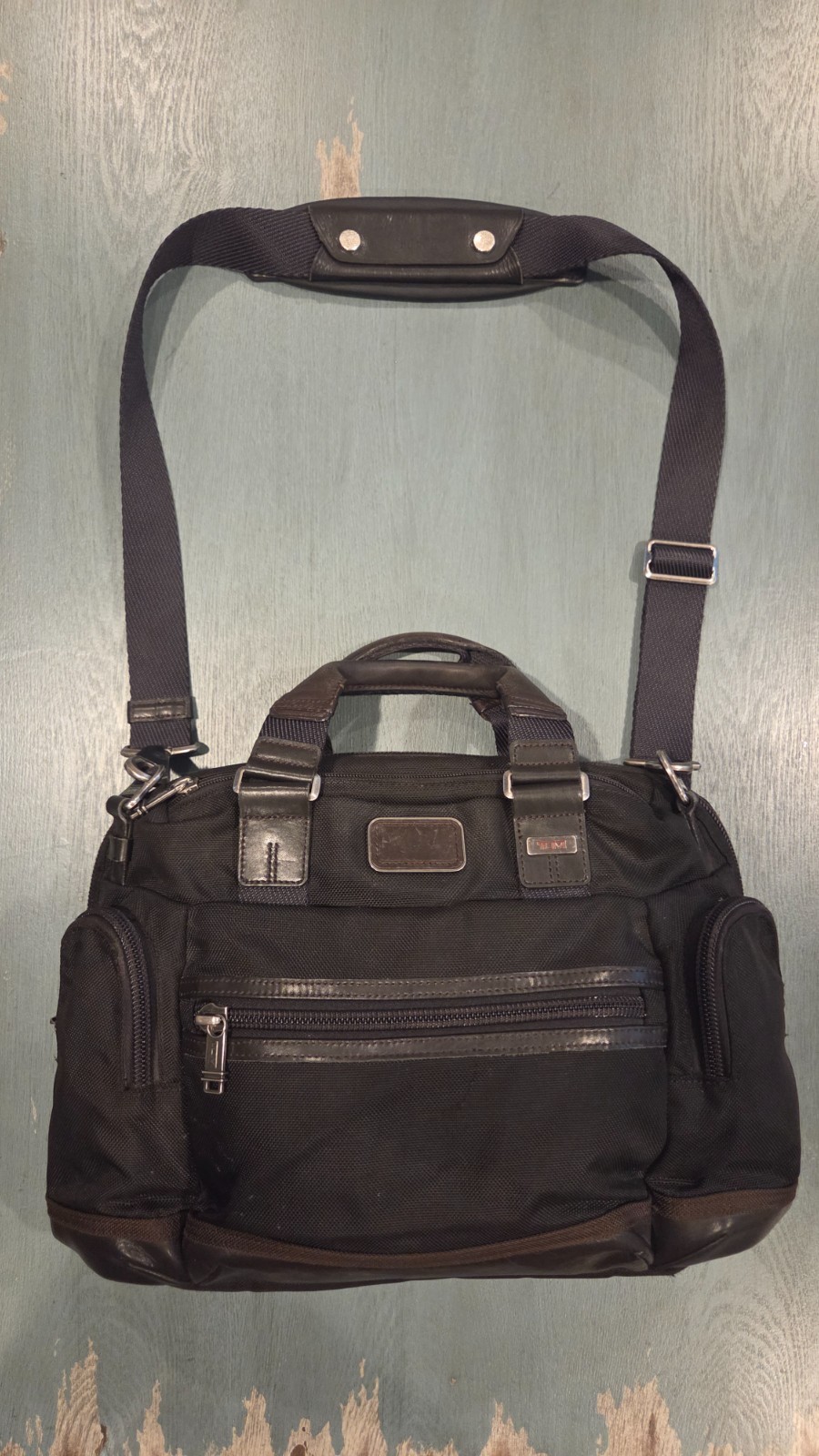 TUMI Alpha Bravo Brooks Slim Briefcase / Laptop Bag – Black 222619HK2