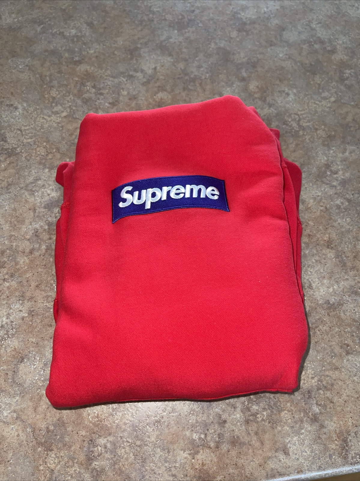 Supreme Box Logo Hoodie FW17 Purple on Red