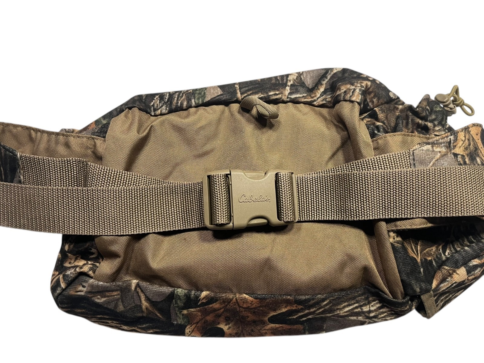 CABELA’S Brown/Green RealTree CAMO WAIST BAG Hunting Fishing Hike Gym Fanny Pack