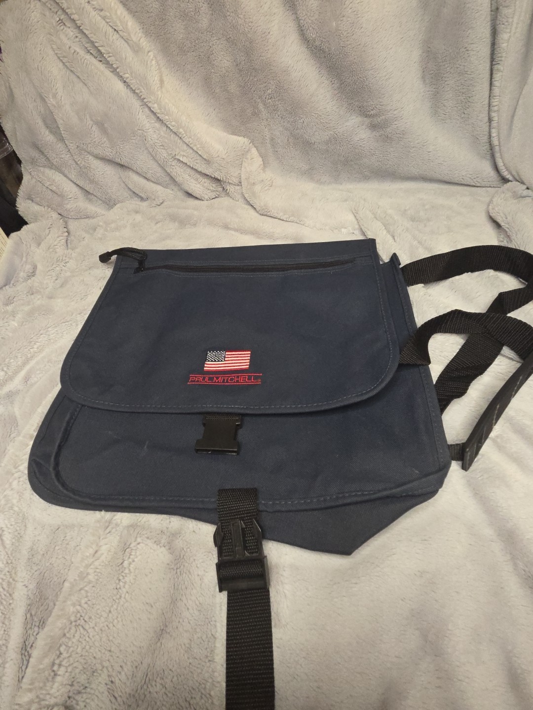 Paul Mitchell Promotional Messenger Bag Navy Blue Shoulder Strap