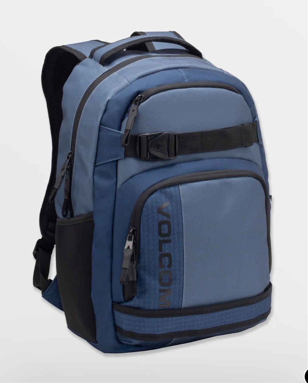NEW 18.5″ VOLCOM EVERSTONE SKATE BACKPACK LAPTOP BEACH Navy Blue SKATEBOARD BAG