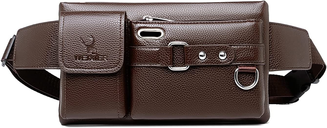 WEIXIER Unisex Hüfttasche Gürteltasche Bauchtasche mit Organizer Kunstleder