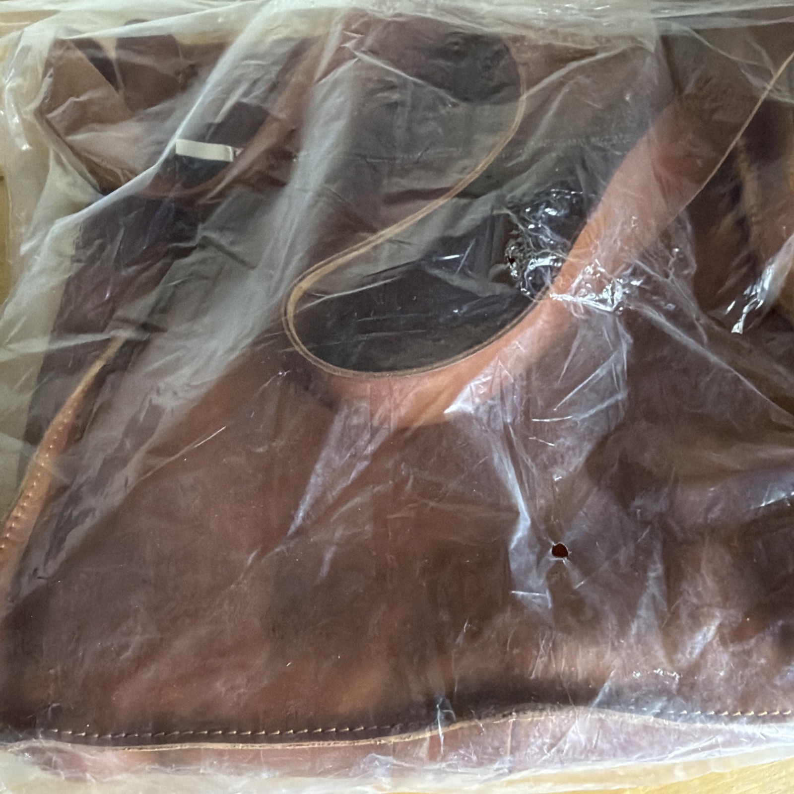 Floto Brown Leather Messenger Bag New With Tags Brown Solid Leather